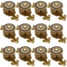 Kelier Brass Cabinet Knobs, pacote com 12, vintage, retrô, 7,4 x 3,2 x 2,7 cm