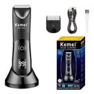 Kemei Aparador Elétrico De Bolas De Cabelo À Prova D'água Corpo Groomer Lâmina De Cerâmica Recarregá