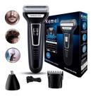 Kemei Barbeador Aparador Shaver Recarregável Bivolt Km-6776