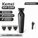 Kemei KM-2299 Máquina de Acabamento Barba Cabelo Profissional