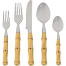 Kenya Bamboo Plástico Faqueiro Aço Inox 30pcs