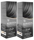 Kert Keraton Kit c/ 2 Tonalizantes Banho de Brilho Prata 100g