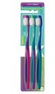 Kess Escova Dental Basic Pack com 3Und Cerdas Médias - Cores Sortidas