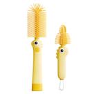 Kesttenn Kit de Escovas de Silicone 4 em 1 para Mamadeiras, Amarelo