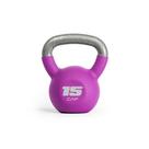 Kettlebell CAP Barbell 15 lb com revestimento de neoprene roxo Kettlebell CAP Barbell 15 lb com revestimento de neoprene roxo