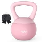 Kettlebell DILANL 4,5 kg com luvas antiderrapantes macio rosa Kettlebell DILANL 4,5 kg com luvas antiderrapantes macio rosa