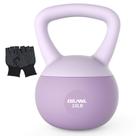Kettlebell macio DILANL 4,5 kg com base acolchoada e luvas