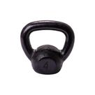 Kettlebell Pintado 4kg Preto Fitness Pegada Confortável