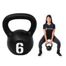 Kettlebell Pintado 6 Kg Para Academia Ferro Fixa