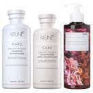 Keune & Korres Kit Shampoo + Condicionador + Hidratante Corporal Lavanda do Mar