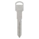 Key Blank Hillman B-86 GM de dupla face em latão prateado