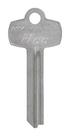 Key Blank Hillman BE-8 tradicional de face única