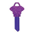 Key Blank Hillman DIVA-68-SC1-GLITTER6 Purple Glitter