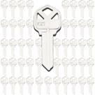 Key Blanks La Macaza Premium Brass KW1 niquelado x50 Key Blanks La Macaza Premium Brass KW1 niquelado x50