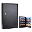 Key Box Wall Mount Furnishh de 64 posições com fecho de metal preto