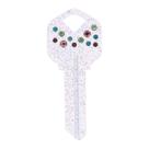 Key Hillman DIVA Confetti Universal de uma face em branco