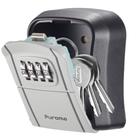 Key Lock Box Puroma Combination, montada na parede, cinza, 1 pacote