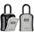 Key Lock Box Puroma Portable Combination Montado na Parede Cinza