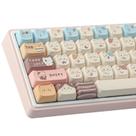 Keycaps TYRICKI PBT 142 Keys Cute Sea Salt Cat Map Profile