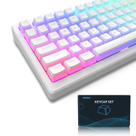 Keycaps Womier Pudding 165 Keys Set PBT Shine Through White Keycaps Womier Pudding 165 Keys Set PBT Shine Through White