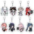 Keychain Charm Set Wuthering Waves Rover em acrílico Anime Keychain Charm Set Wuthering Waves Rover em acrílico Anime