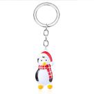 Keychain Friends TV Show Penguin Santa Hat Presente de Natal