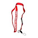 Keychain lanyard remove before flight (red)