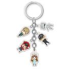 Keychain Set Cells at Work! Glóbulo vermelho e branco de Chibi