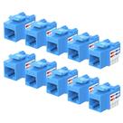 Keystone Jack Cable Matters Cat6, pacote com 10 unidades, listado pela UL, em azul