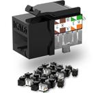Keystone Jack Cat6 Slim Lysymixs, pacote com 25 RJ45 Punch Down Keystone Jack Cat6 Slim Lysymixs, pacote com 25 RJ45 Punch Down