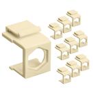 Keystone Jack em branco insere 10 unidades brancas para placa de parede