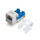 Keystone Jack TRUE CABLE Cat6A, não blindado, 90, punch-down, pacote com 12 unidades