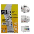 Keystone Rj45 Cat6e Branco Soho Plus Furukawa Caixa C/50 PCTS Keystone Rj45 Cat6e Branco Soho Plus Furukawa Caixa C/50 PCTS
