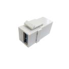 Keystone USB 3.0 180 Emenda Pass Through P/ Painel Espelho
