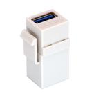 Keystone USB 3.0 Emenda Branco para Espelho Keystone USB 3.0 Emenda Branco para Espelho