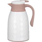 KHENZE GARRAFA TÉRMICA 25x16x13cm 1L PLÁSTICO BRANCO AMPOLA VIDRO