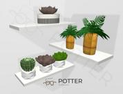 Ki 3 Prateleiras de Madeira Mdf Branca Preta 39x15 Decoração