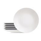 Ki 6 Pratos Porcelana Branco Raso Refeição Tramontina 25cm Leonora