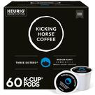Kicking Horse Coffee, Three Sisters, Cápsulas K-Cup para Keurig, Café de Tostado Medio, Caja con 60 Unidades