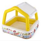 Kiddie Pool Intex Sun Shade de 1,5 m quadrado inflável de calibre 10