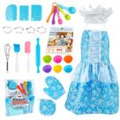 Kids Chef Baking Set Brinquedos de cozinha com avental e chapéu para crianças Kids Chef Baking Set Brinquedos de cozinha com avental e chapéu para crianças