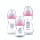 KIIT 3 MAMADEIRAS SERENA PINGUIM ROSA 150 260 e 330ML - PIMPOLHO