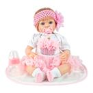 Kikita Boneca Bebê Reborn Realista Em Vinil Articulada 1,2 kg 41 cm