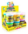 Kimeleka Slime 180g Metalizado Acrilex Caixa C/ 12 Potes Cores Variadas