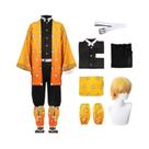 Kimono Feminino De Anime Demon Slayer Kimetsu No Yaiba Agatsuma Zenitsu, Fantasia Cosplay Para Festa Kimono Feminino De Anime Demon Slayer Kimetsu No Yaiba Agatsuma Zenitsu, Fantasia Cosplay Para Festa