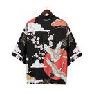 Kimono Feminino Japonês Estilo Guerreira Harajuku Haori Yukata De Verão Para Praia Cardigã