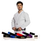 Kimono Jiu-Jitsu First 350g Branco + Faixa Elite Pretorian Escolha Cor
