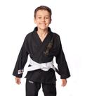 Kimono Jiu Jitsu Infantil Sarja Preto com Dourado