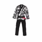 Kimono Jiu-Jitsu Trançado Camuflado Branco Adulto Marca Aranha