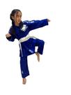 Kimono Judô Azul Matsuru 350gm com Faixa Branca adulto infantil